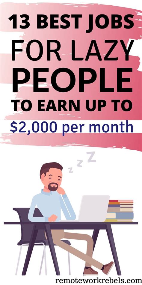 jobs for lazy people|13 Best Jobs for Lazy People (High Paying) .